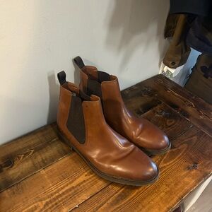 Men's Clarks Brown Leather Chelsea Boots